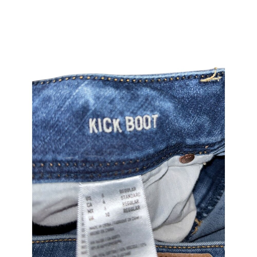 American Eagle Outfitters 6 Reg High Rise Kick Boot Denim Jeans - Picture 5 of 6